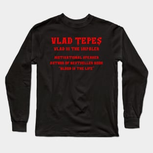 Funny Vlad Tepes Dracula Long Sleeve T-Shirt